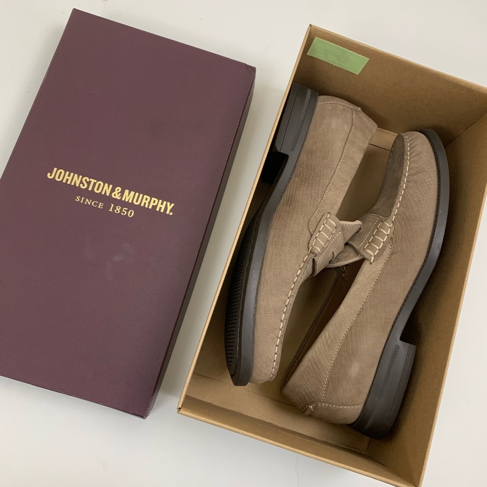 Johnston & Murphy | chadwell penny nubuck loafers
